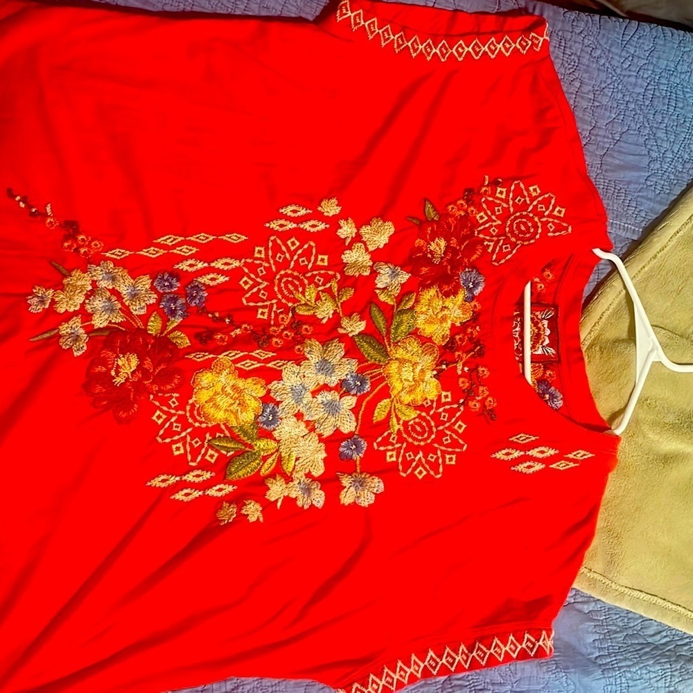 Johnny Was Tshirt style size XXL
